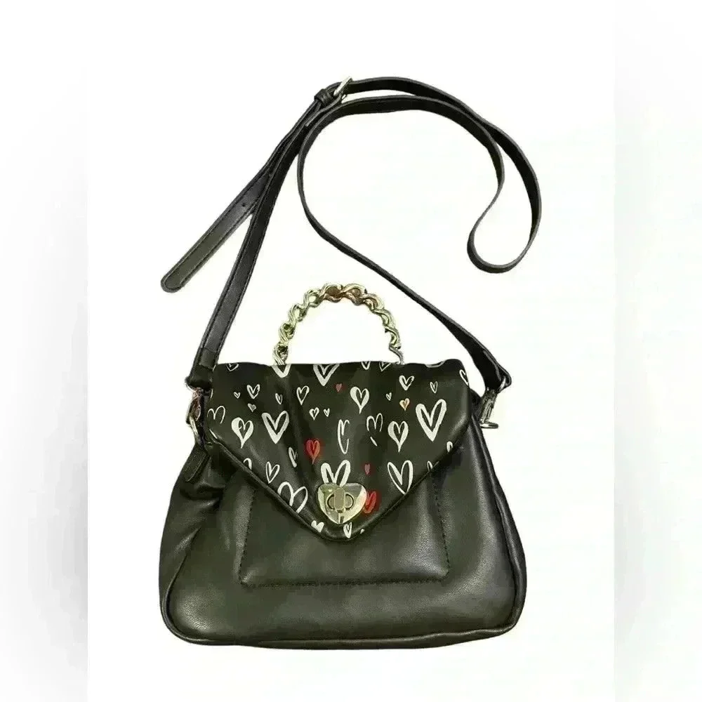 SKINNYDIP LONDON Leo Graffiti Hearts Mini Top Handle - Picture 4 of 11